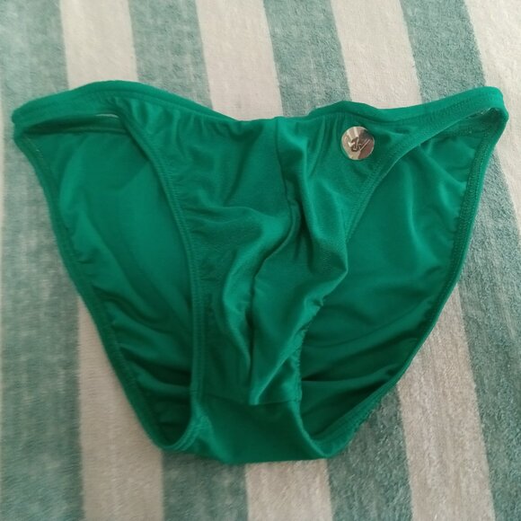 (*) DESIGNER MODUS VIVENDI GREEN BIKINI SWIM BRIEF, SIZE "S" (30"-32") Pre-Owned - Picture 1 of 7